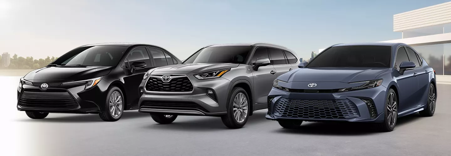 Toyota Hybrid Vehicle Lineup including Prius and other models