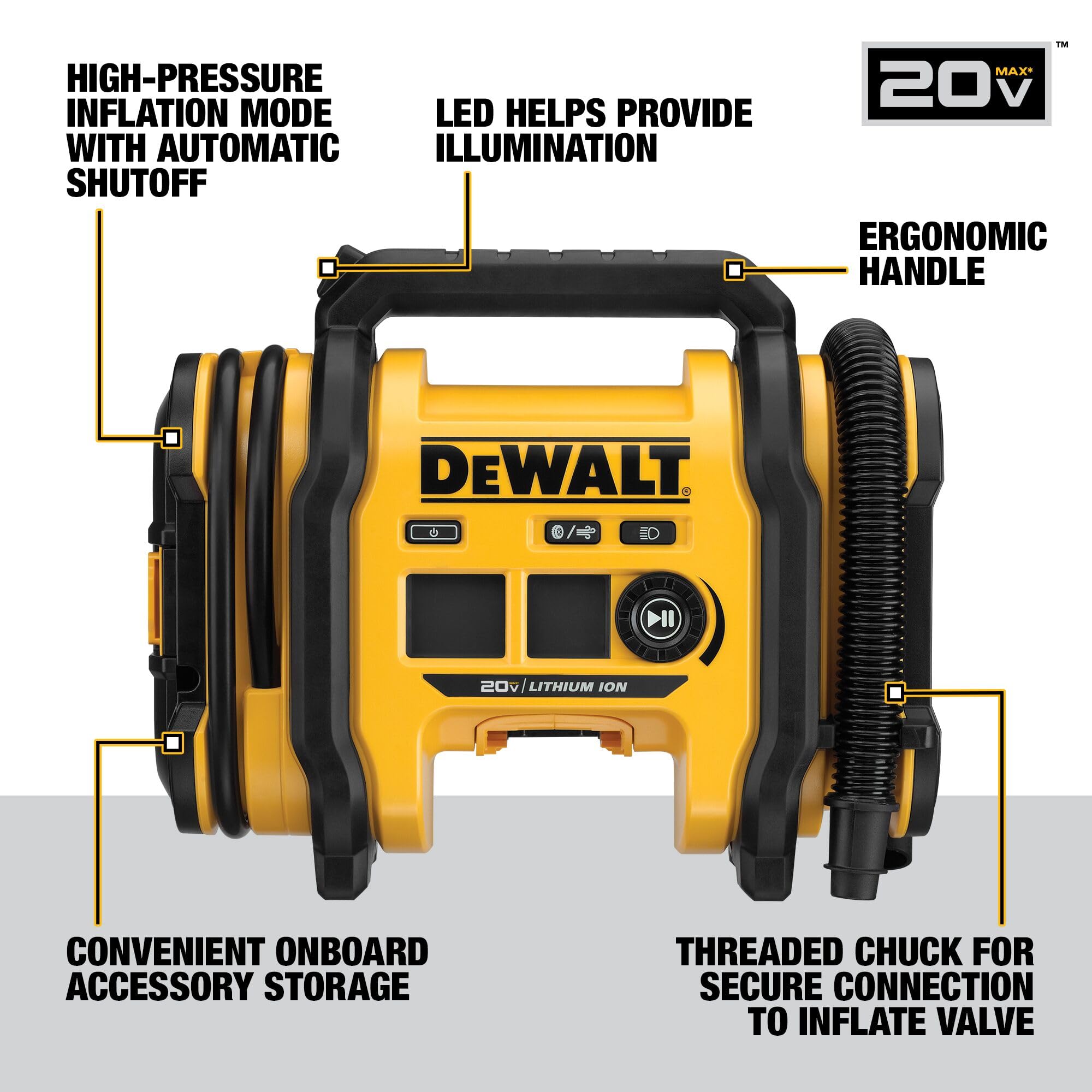 DEWALT 20V MAX Cordless Tire Inflator