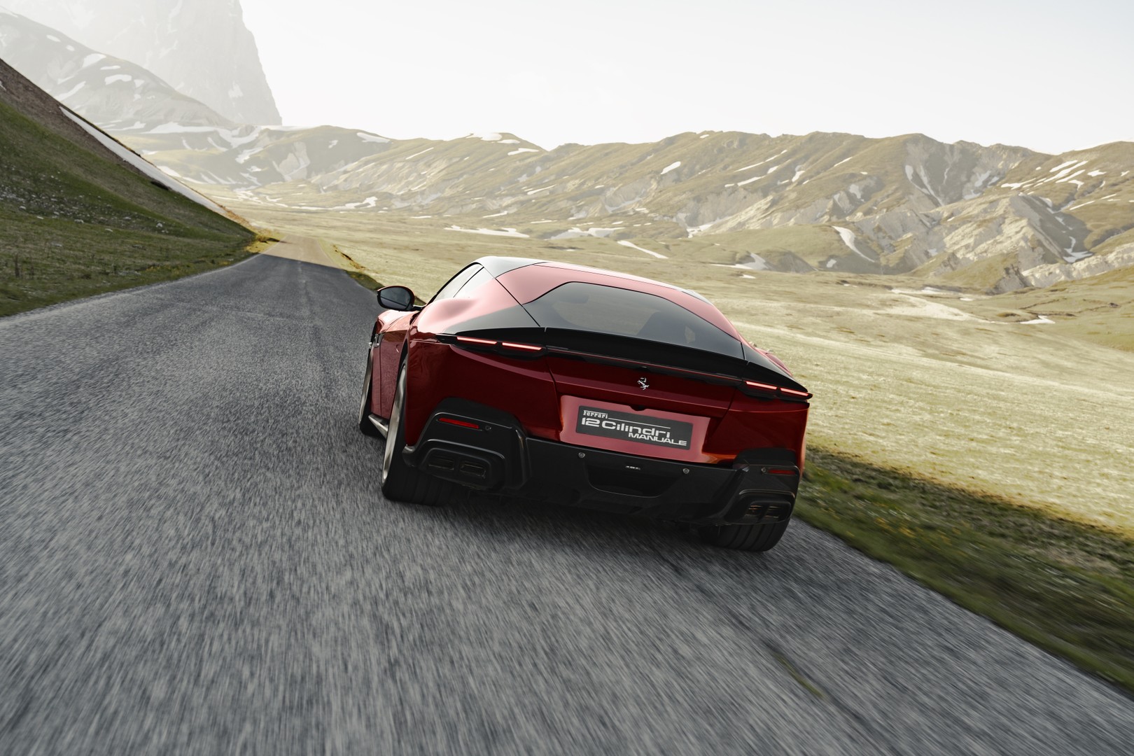 Ferrari 12Cilindri Manuale Arxa Dinamik Çəkiliş