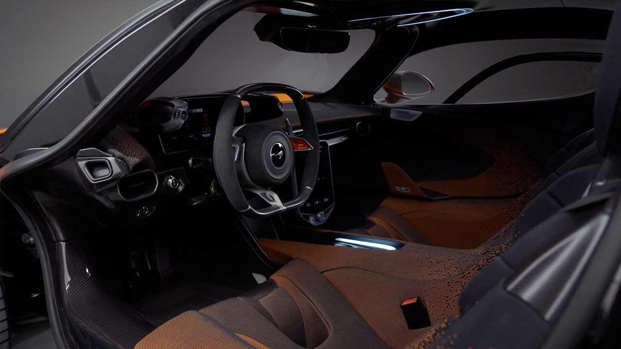 McLaren W1 Interior Cockpit and Driver Focus