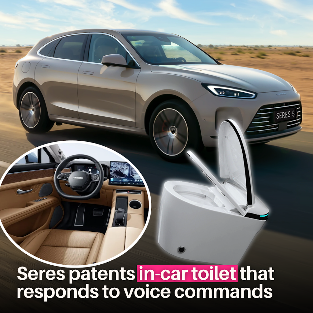 Seres EV Patent Hidden Toilet in Passenger Seat
