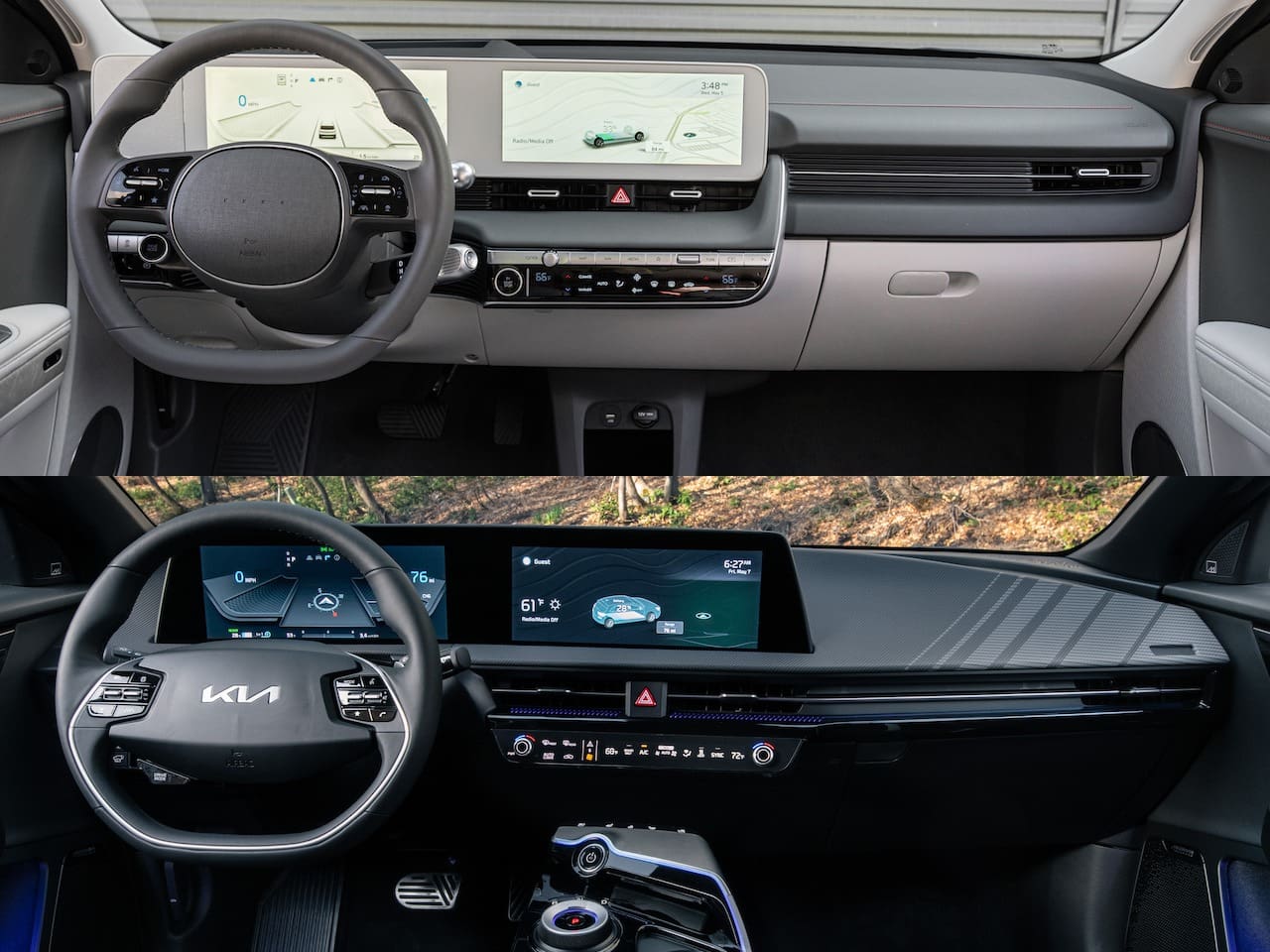 Ioniq 5 and EV6 Infotainment Technology Comparison